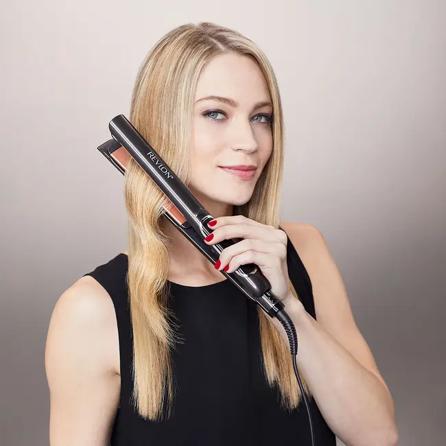 Placa de indreptat parul REVLON Salon Straight Copper Smooth Styler RVST2175E2, afisaj LCD BITplacaRVST2175E