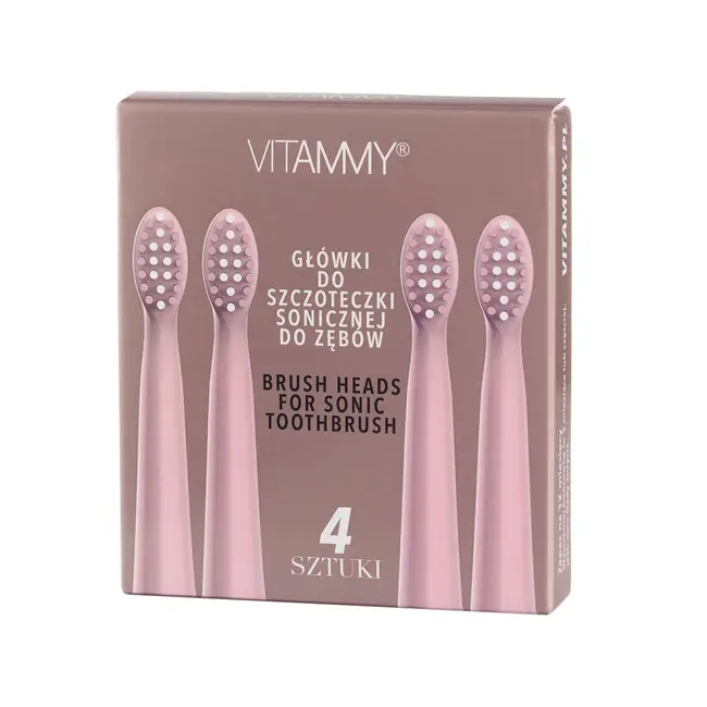 Set 4 rezerve periuta de dinti VITAMMY Harmony, Roz, TH1811-4 Rose BITrezerveharmonyroz