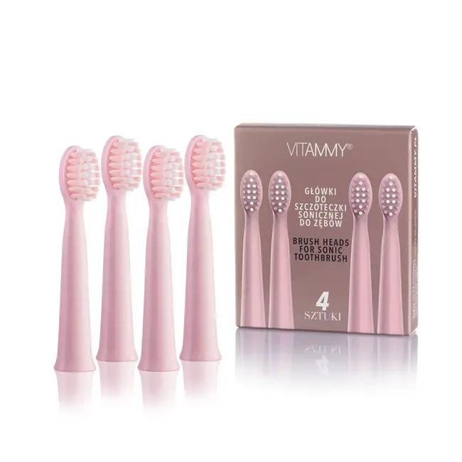 Set 4 rezerve periuta de dinti VITAMMY Harmony, Roz, TH1811-4 Rose BITrezerveharmonyroz