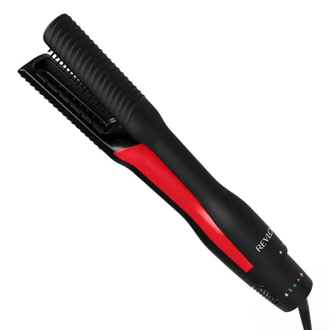 Aparat de coafat 2 in 1 Revlon One-Step Air Straight RVDR5330E, pentru uscare si indreptare, placi din Ceramica cu Turmalina infuzate cu ulei de argan, tehnologie AirPause, 6 setari BITRVDR5330E