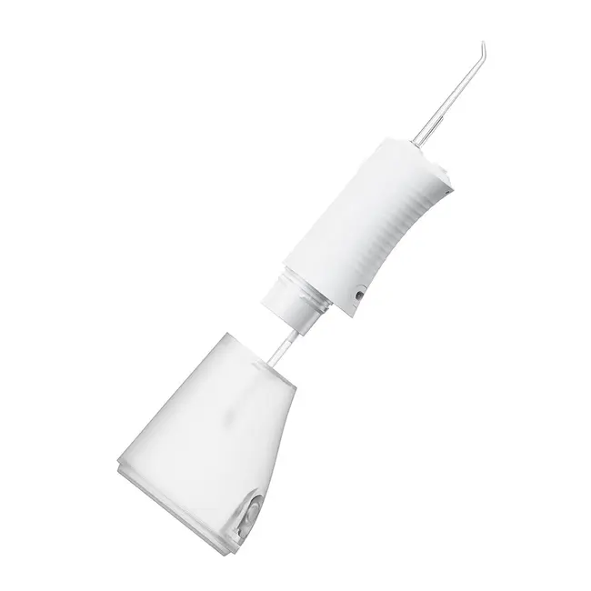 Irigator oral  dus bucal Vitammy Aquarius, 3 moduri de functionare, varf rotativ la 360 de grade, 4 duze, capacitate rezervor 320 ml, Alb BITvitammyaquarius