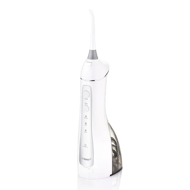 Irigator oral  dus bucal Vitammy Hydra, profesional, 3 moduri de functionare, rezistent la apa, 2 duze, Alb BITVitammyHydraalb