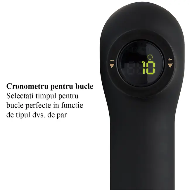 Ondulator Hot Tools Curlbar, Pro Artist Black Gold collection, 32 mm, 8 trepte de temperatura, invelis din titan, cronometru pentru bucle, HTCURL1110BG BITHTCURL1110BG