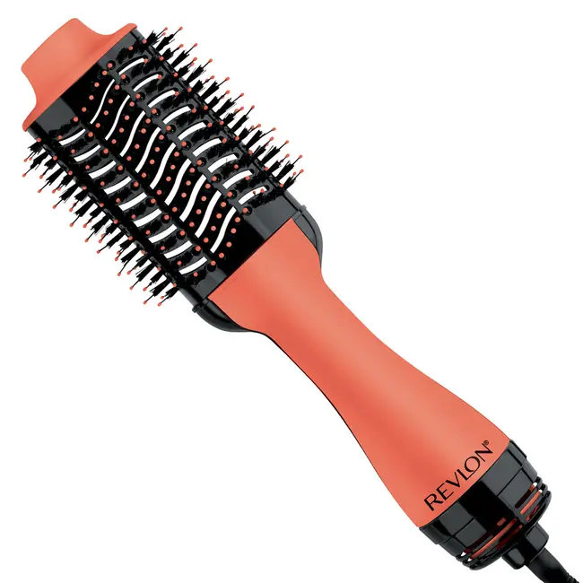 Perie electrica fixa REVLON One-Step Hair Dryer  Volumiser, RVDR5222AE, pentru par mediu si lung, Apricot BITRVDR5222AE
