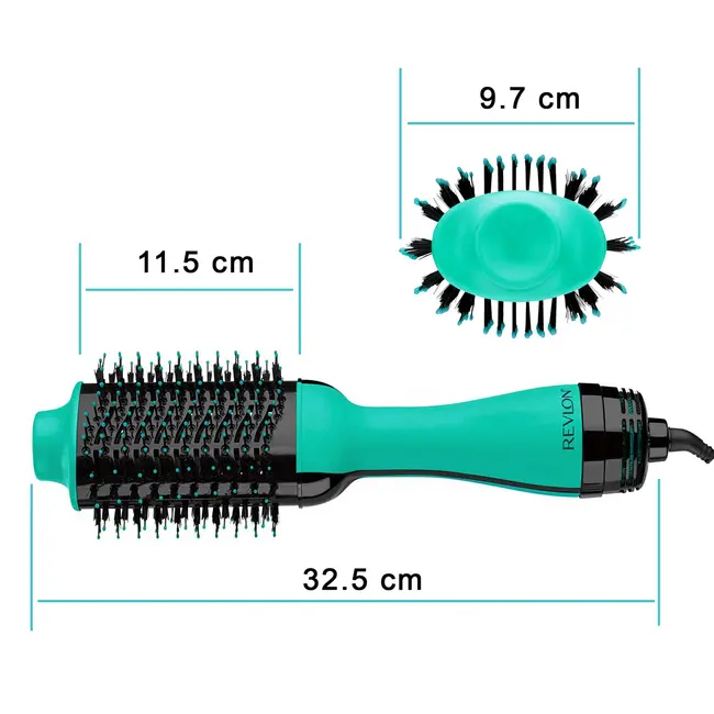 Perie electrica fixa REVLON One-Step Hair Dryer  Volumizer, RVDR5222TE TEAL, pentru par mediu si lung, Turcoaz BITRVDR5222TE