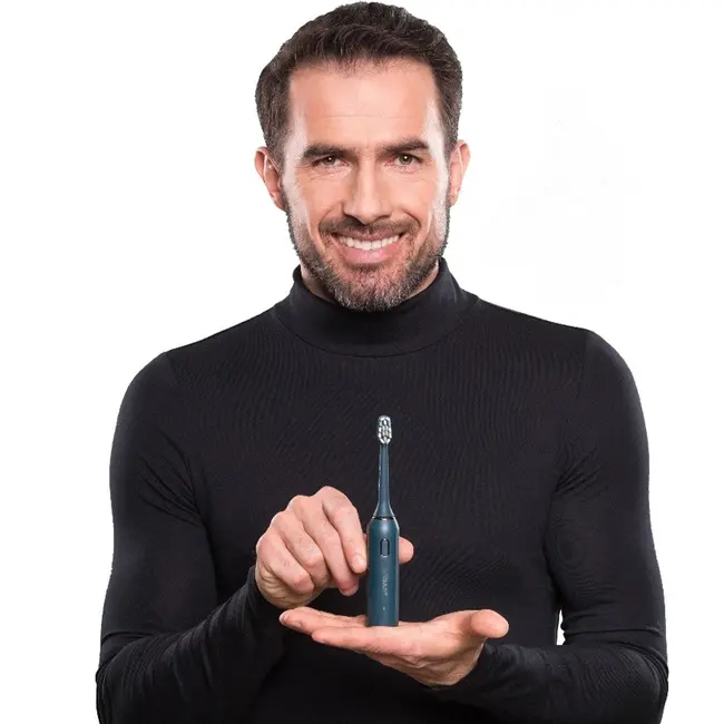 Periuta de dinti electrica VITAMMY Vivo, model premium, 72000 vibratii min, 3 moduri de periaj, rezistenta la apa, Antracit BITvivoantracit