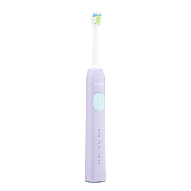 Periuta de dinti electrica Vitammy Smils Jelly, 82.000 de miscari min, 5 programe de periaj, baza incarcare USB, 2 capete periuta, Violet BITsmilsjelly