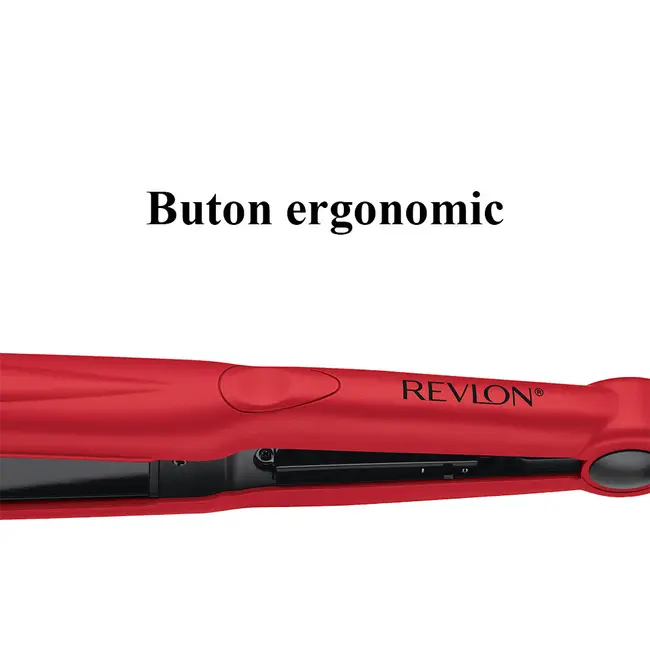 Placa de indreptat parul Revlon Smooth Results RVST2176GPE, temperatura pana la 200 grade, husa si perie de par Revlon cadou BITRVST2176GPE