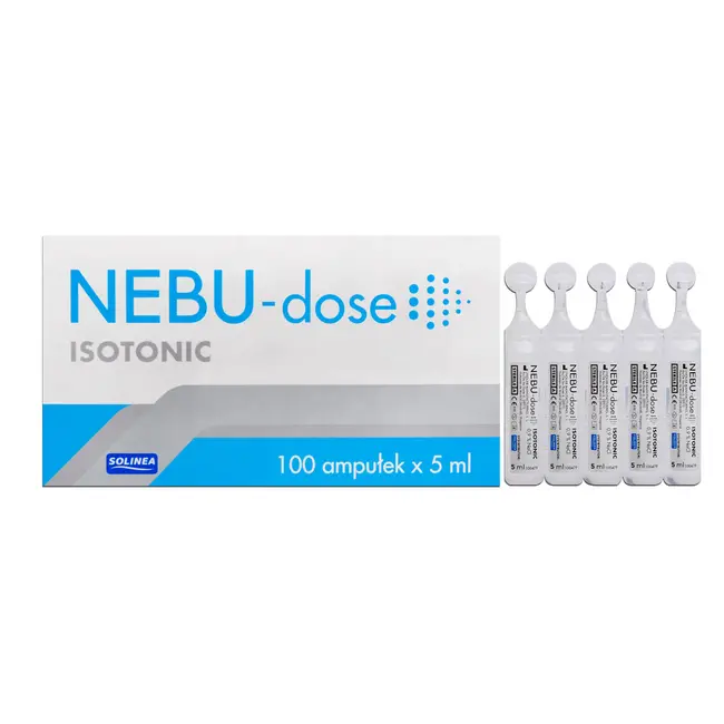 Ser fiziologic izotonic Solinea NEBU-dose concentratie 0.9%, 100 monodoze x 5 ml BITnebudose09