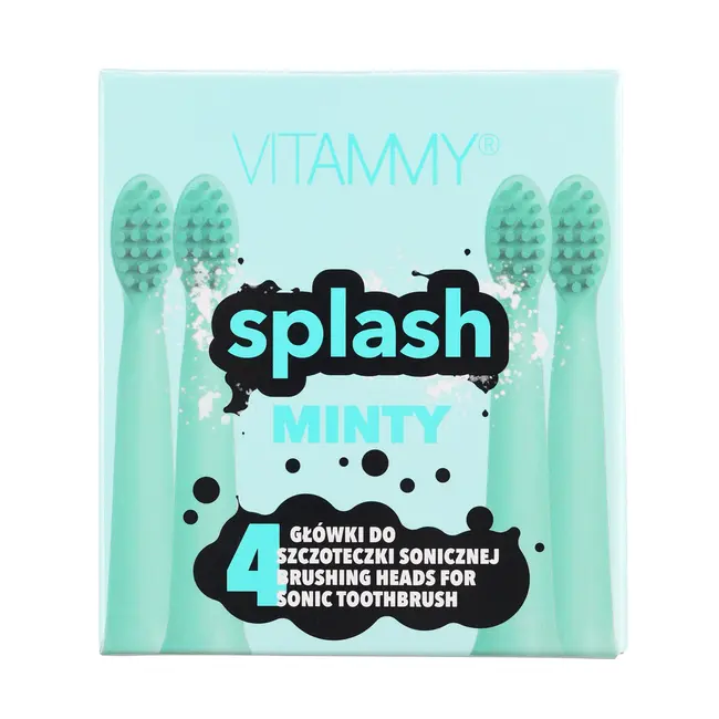 Set 4 rezerve periuta de dinti VITAMMY Splash TH1811-4 Minty, Menta BITrezerveminty