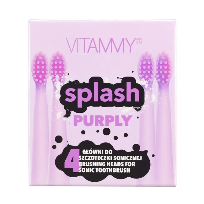 Set 4 rezerve periuta de dinti VITAMMY Splash TH1811-4 Purply, Violet BITrezervepurply