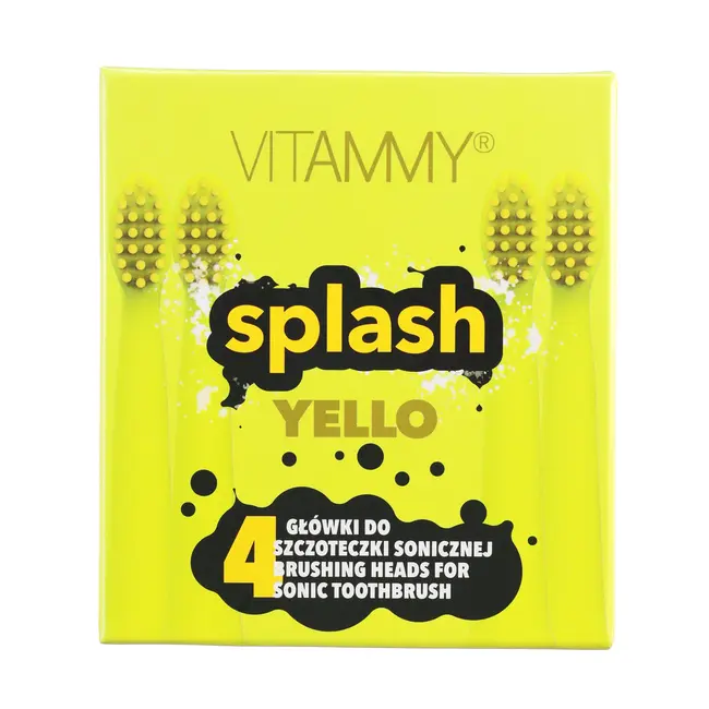 Set 4 rezerve periuta de dinti VITAMMY Splash TH1811-4 Yello, Galben BITrezerveyello