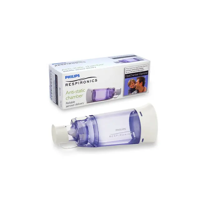 Set Camera de inhalare 0 - 18 luni Philips Respironics Optichamber Diamond, cu masca S compatibila BITsetoptichamberS