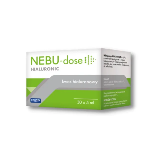 Solutie salina Solinea NEBU-dose Hialuronic 0.9%, 30 monodoze x 5 ml, pentru nebulizare, imbunatateste confortul respirator BITnebudosehialuronic09