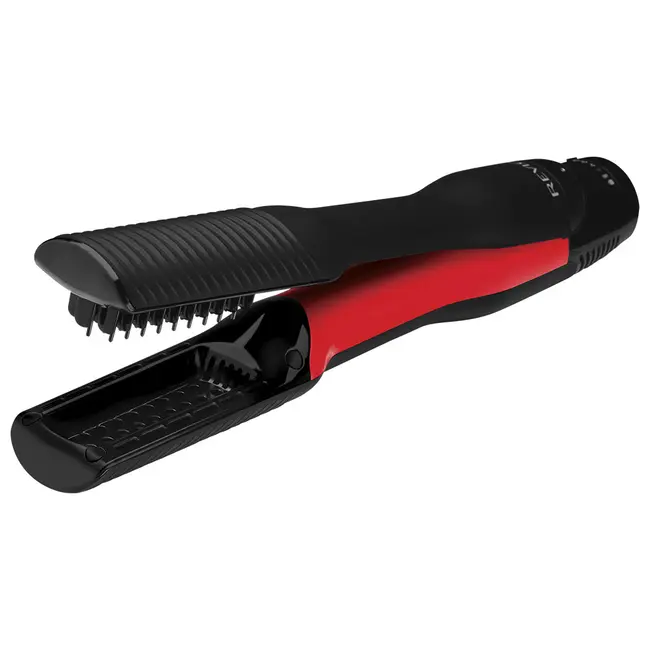 Aparat de coafat 2 in 1 Revlon One-Step Air Straight RVDR5330E, pentru uscare si indreptare, placi din Ceramica cu Turmalina infuzate cu ulei de argan, tehnologie AirPause, 6 setari BITRVDR5330E