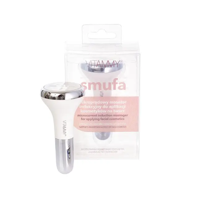 Aparat de masaj facial multifunctional Vitammy Smufa, pentru curatare, hidratare, hranire, lifting si efect anti-imbatranire, tehnologie cu microcurent, activare prin atingere BITVitammySmufa