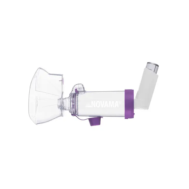 Camera de inhalare Novama Pulma III, cu masca 5 ani - adult, capacitate de 175 ml, fabricata din material antistatic ABS, fara BPA si latex BITNovamaPulmaIII