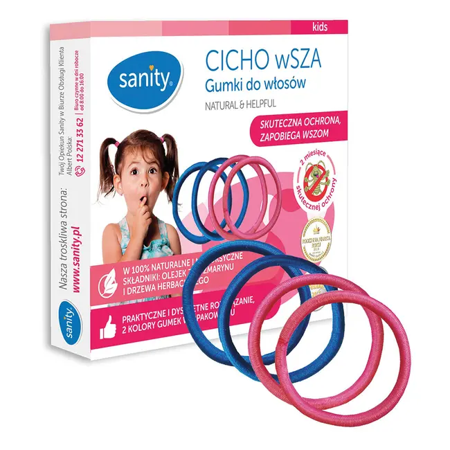 Elastice de par impotriva paduchilor Sanity Chicho wSZA, 100% Natural, Solutie practica si discreta, Disponibil in doua culori BITbandaparsanity