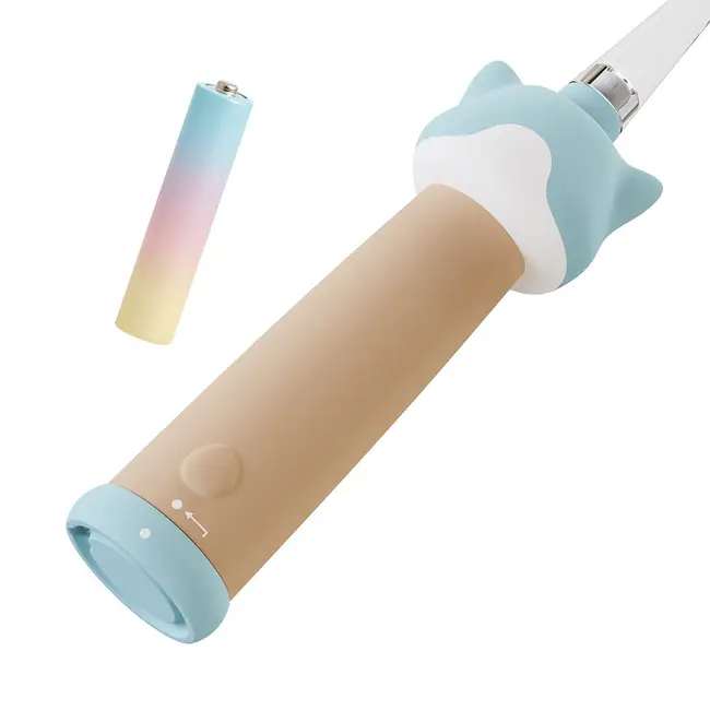 Periuta de dinti electrica Vitammy ePUPPY, pentru copii 0-6 ani, cu lumina LED, 24.000 de miscari sonice min, 2 capete periuta incluse, 2 moduri de functionare, timer, Bleu BITVitammyePUPPYBleu