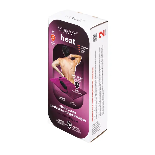 Perna cu incalzire electrica VITAMMY Heat JY6500 Ruby, pentru spate si gat, Rosu Rubiniu BITvitammyheatrubin