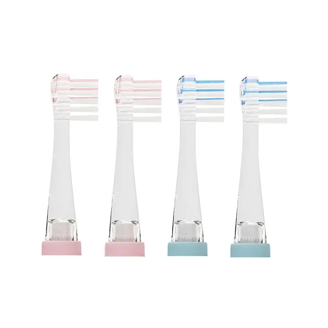 Set 4 rezerve periuta de dinti Vitammy Nova, compatibile cu periutele de dinti electrice Vitammy Bunny si ePUPPY, pentru copii 3-6 ani, Roz si albastru BITrezerveVitammyNova