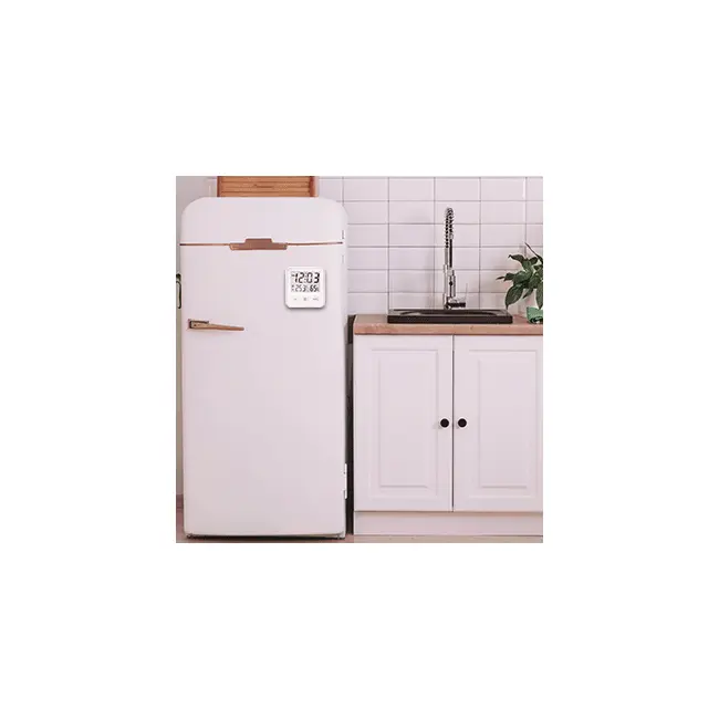 Termometru si higrometru de camera Vitammy Hygro, Statie meteo, Ceas, Alarma, Indicator confort, Alb BITvitammyhygro