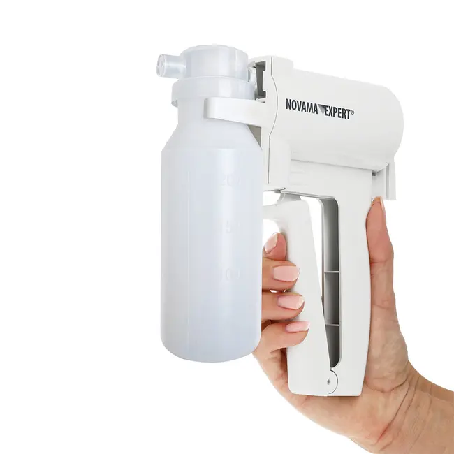 Aspirator medical manual tip pistol Novama Expert MSUX 7B-1, portabil, 3 tuburi de aspiratie diferite, 200 ml, fara alimentare, husa inclusa BITNovamaExpertMSUX7B1