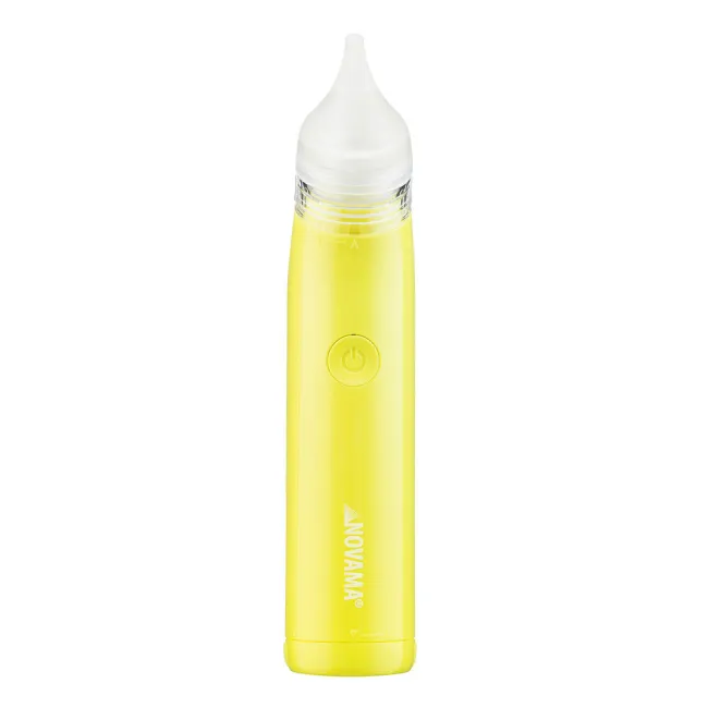 Aspirator nazal electric Novama Pingo Spark, pentru copii 0-12 ani, 2 varfuri silicon, iluminare LED, cu baterii, Verde lime BITPingoSparkV