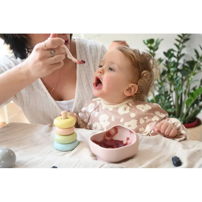 Bol silicon cu ventuza Beaba Cotton Candy