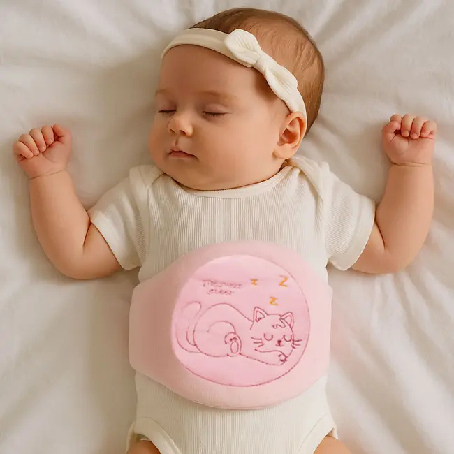 Centura anticolici cu samburi de cirese RedLine Burticel, utilizare versatila cald sau rece, saculet detasabil cu samburi de cirese 100% naturali, Roz BITRedLineBurticelroz