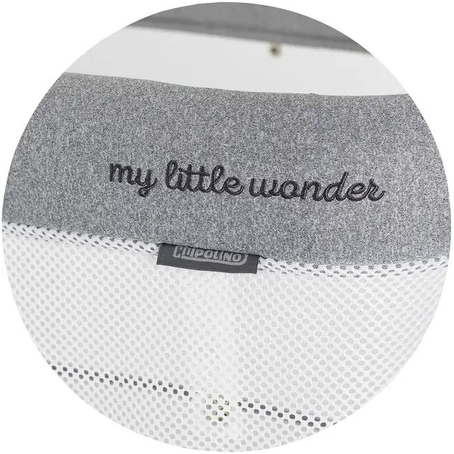 Leagan electric si patut pentru copii Chipolino Ultima cu laterala culisanta grey HUBKOUL02502GRY