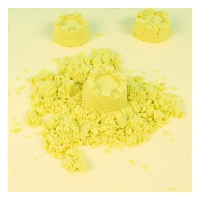 Nisip senzorial modelabil galben lamaie play sand 1 kg playbox pb2472016 - okepb2472016