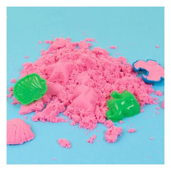 Nisip senzorial modelabil roz play sand 1 kg playbox pb2472019 - okepb2472019