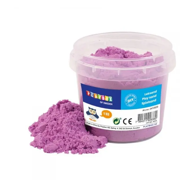 Nisip senzorial modelabil violet play sand 1 kg playbox pb2472020 - okepb2472020