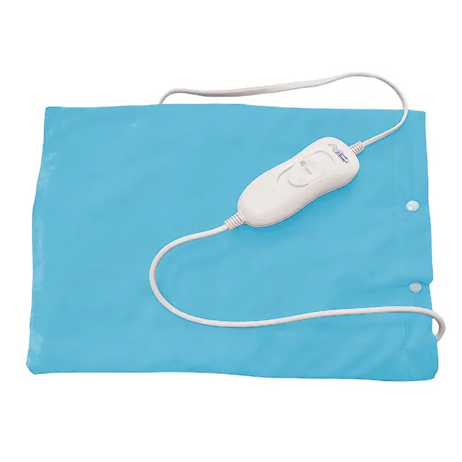 Perna cu incalzire electrica Sanity MediFlower, 40 x 30 cm, 3 trepte de incalzire, material placut, lavabil, Turcoaz BITpernasanitymediflower