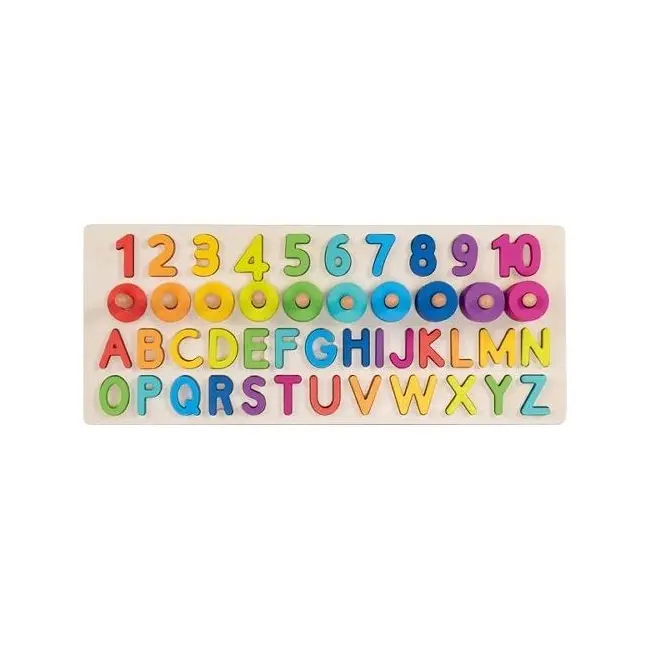 Puzzle alfanumeric educativ goki, pentru copii 3+ - okegoki58357