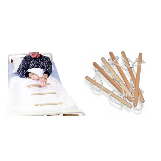 Scara de pat Sanity pentru reabilitare, rezistenta, 6 trepte din lemn ecologic, greutate maxima 150 kg, 180 cm lungime BITscaraSanity