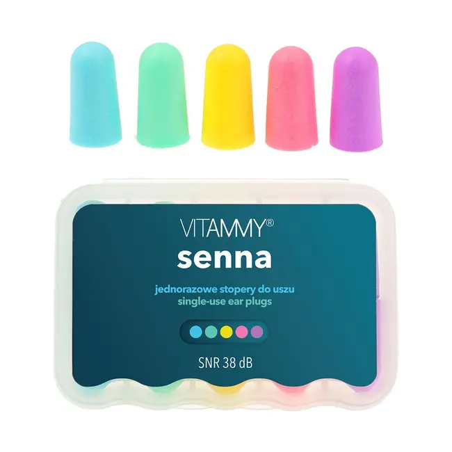 Set 5 perechi dopuri de urechi Vitammy Senna, pentru reducerea zgomotului, confortabil, eficient, Multicolor BITVitammySena
