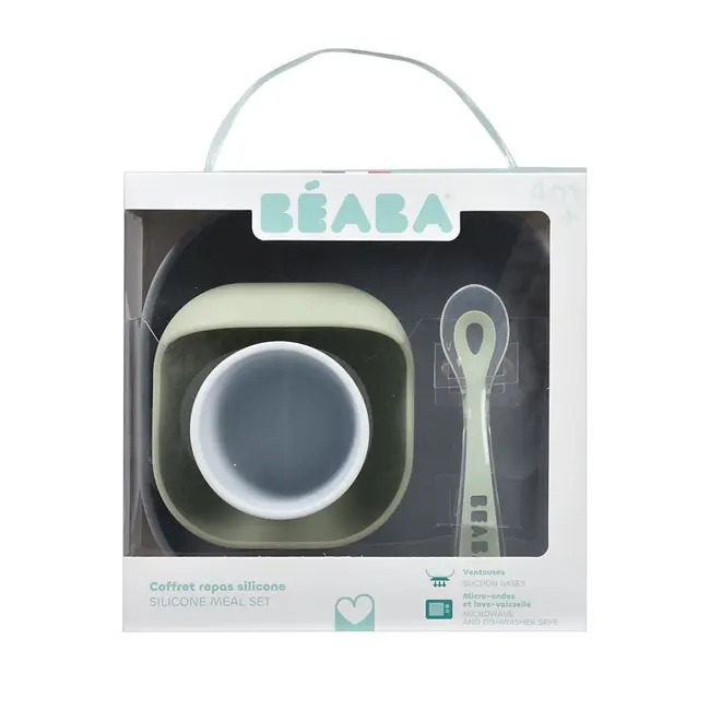 Set de masa silicon Beaba 4 piese Pebble