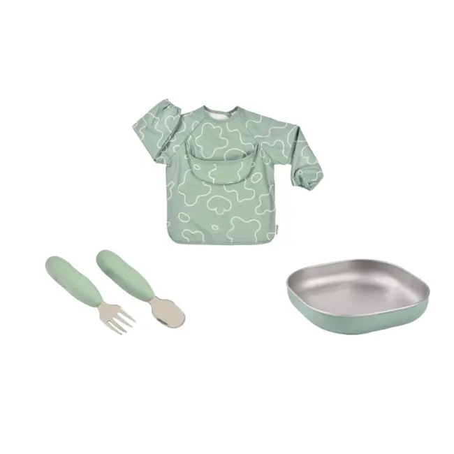 Set masa cadou Beaba First Meal Sage Green