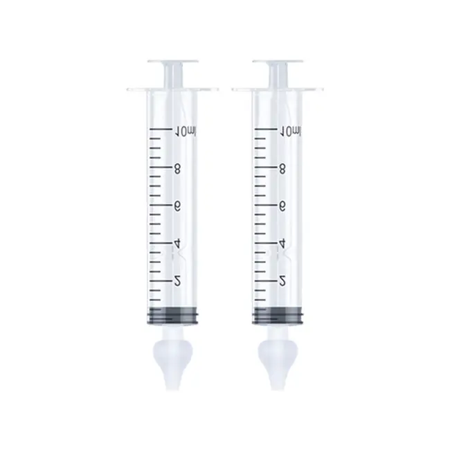 Set seringi pentru lavaj nazal RedLine Nasucel, pentru curatarea si hidratarea cailor nazale, 2 x 10 ml, 4 luni+ BITRedLineNasucel