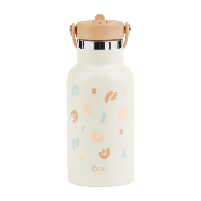 Babymoov - sticla termoizolanta din inox little explorer animal print ivory bbba005010