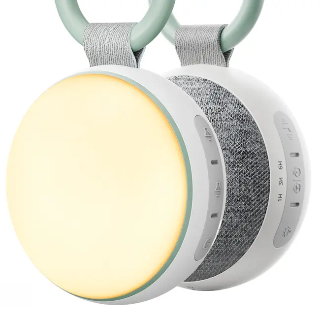 Difuzor sunete albe portabil Momcozy cu lampa de veghe