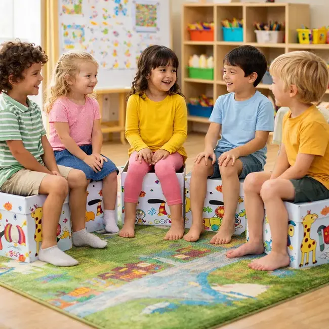 Magazin de joaca pentru copii cu accesorii + 2 cuburi de joaca cadou