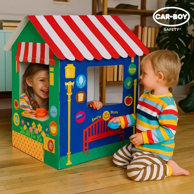 Magazin de joaca pentru copii cu accesorii + 2 cuburi de joaca cadou