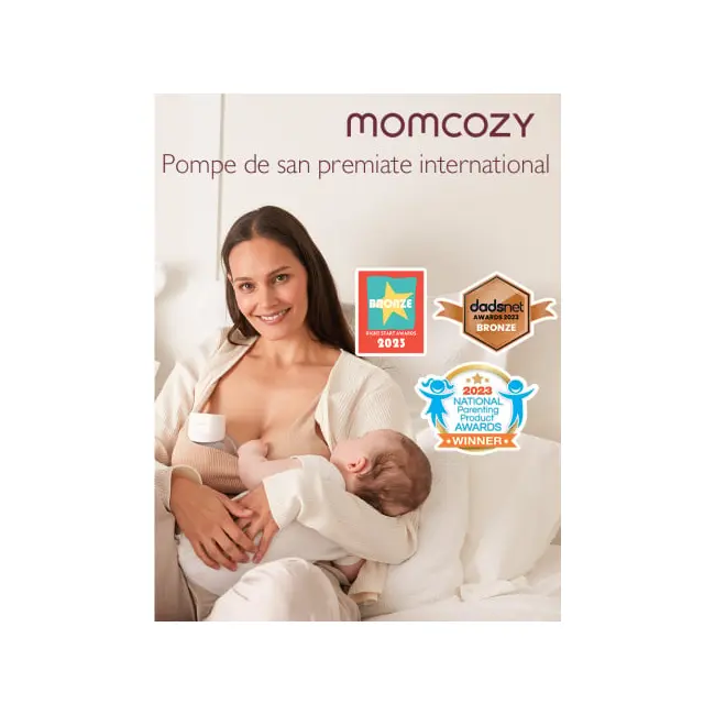 Pompa de san Momcozy Hands-free dubla S12 Pro Grey