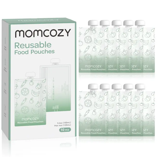 Pungi alimentare reutilizabile Momcozy 100 ml set 10 buc