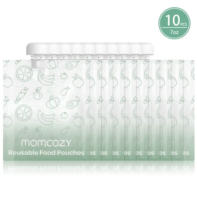 Pungi alimentare reutilizabile Momcozy 200 ml set 10 buc
