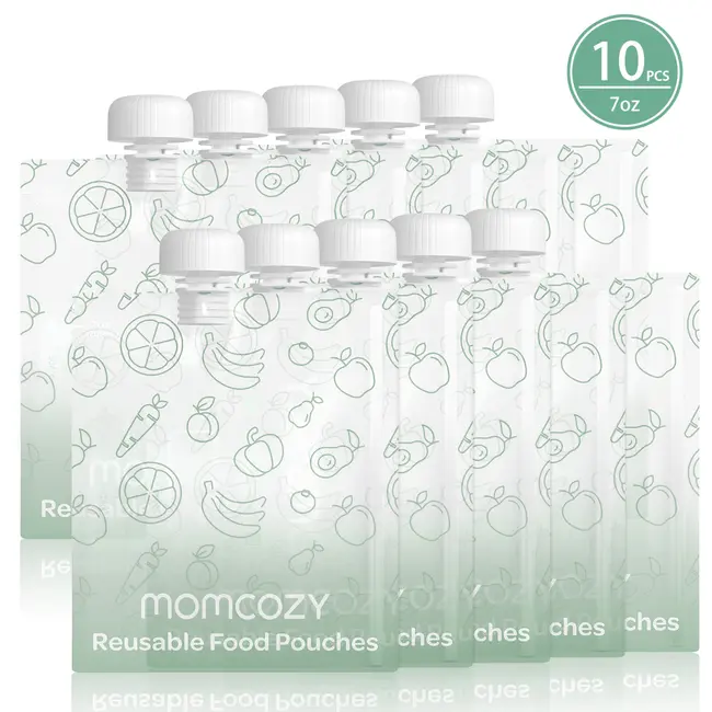 Pungi alimentare reutilizabile Momcozy 200 ml set 10 buc