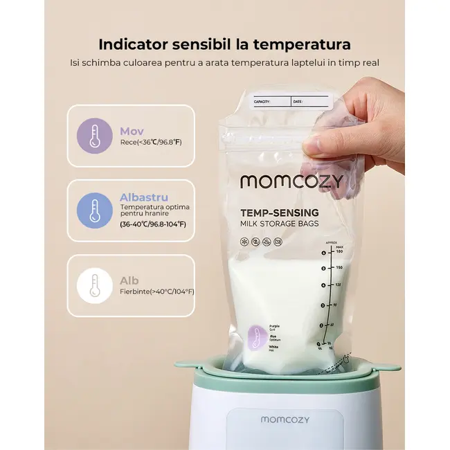 Pungi depozitare lapte Momcozy 50 buc